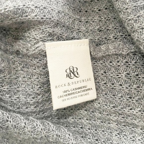 Rock & Republic 100% Cashmere Pullover Medium - Picture 7 of 7